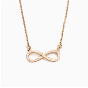 New Beautiful Infinity Necklace Rose Gold